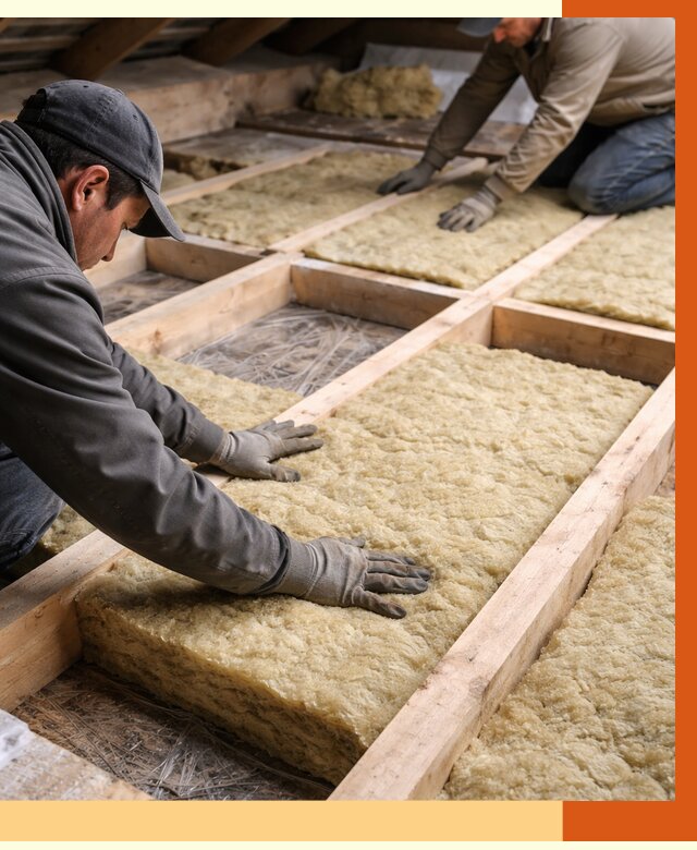 Утепление чердака минватой в Ростове-на-Дону от 3650 руб/м2 под ключ | ТепломастерРст