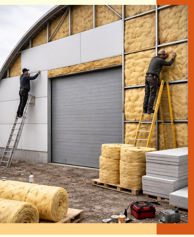 Утепление ангара пенополиуретаном в Ростове-на-Дону от 7509 руб./м² — комплекс от ТепломастерРст