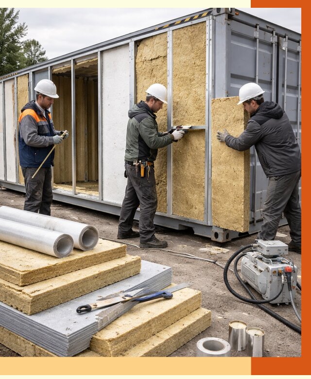 Утепление морского контейнера в Ростове-на-Дону от 3911 руб. под ключ | ТепломастерРст