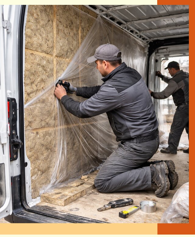 Утепление фургона в Ростове-на-Дону от 17208 руб/м2 — утепление фургона ППУ и кузова | ТепломастерРст