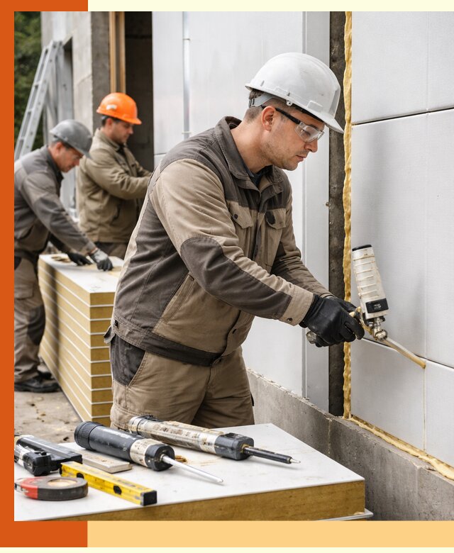 Утепление сэндвич-панелей пенополиуретаном в Ростове-на-Дону