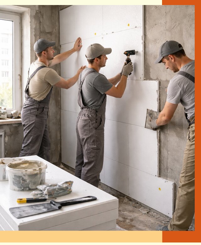 Утепление пенопластом домов и стен в Ростове-на-Дону от 1929 руб. — ТепломастерРст